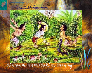 Shri Krishna plays with His Sakhas